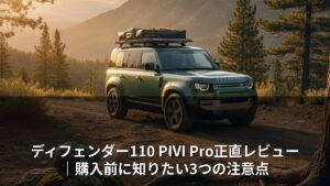 ディフェンダー110 PIVI Pro正直レビュー｜購入前に知りたい3つの注意点