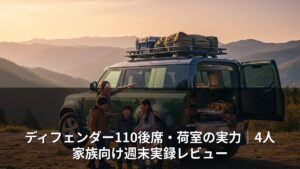 ディフェンダー110後席・荷室の実力｜4人家族向け週末実録レビュー